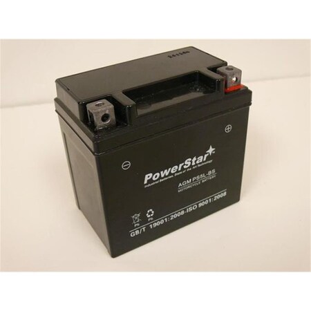 Powerstar Sealed Lead Acid Battery - TRX90 KFX KSF Suzuki LT80 Quadsport Z50 E-Ton Beamer PO46462